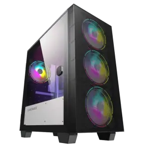 Корпус GAMEMAX MICRO ATX без блока живлення front panel with full mesh, V 1.62 PWM +ARGB Hub Aero Mini UA