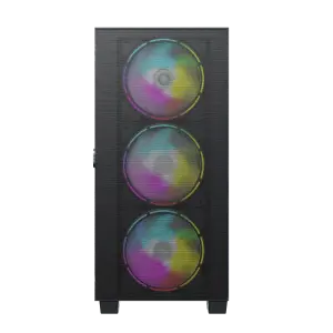 Корпус GAMEMAX MICRO ATX без блока живлення front panel with full mesh, V 1.62 PWM +ARGB Hub Aero Mini UA