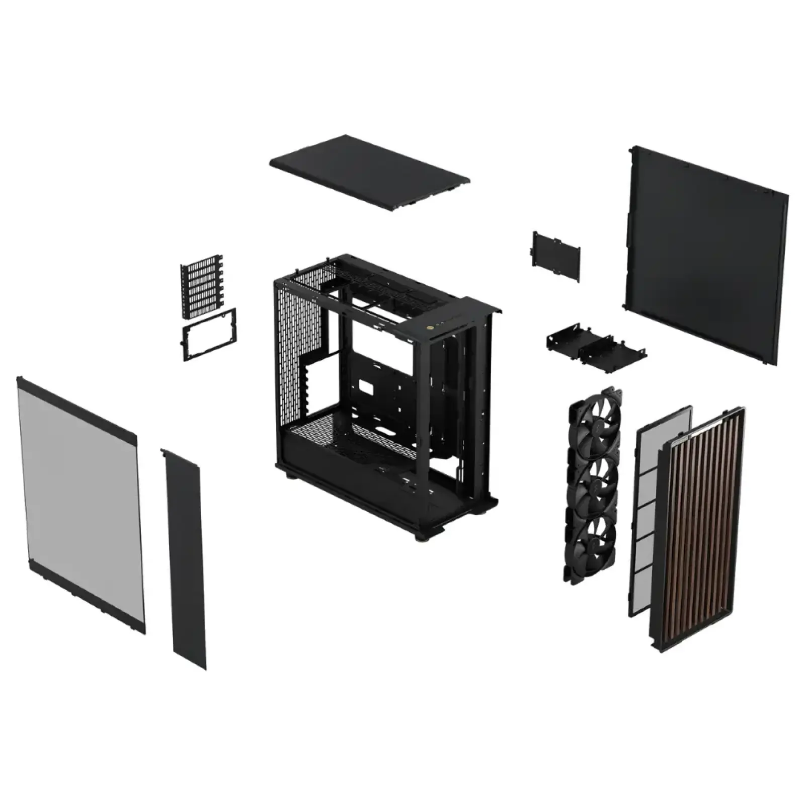 Корпус Fractal Design North XL Charcoal Black TG Dark Без БП (FD-C-NOR1X-02) UA