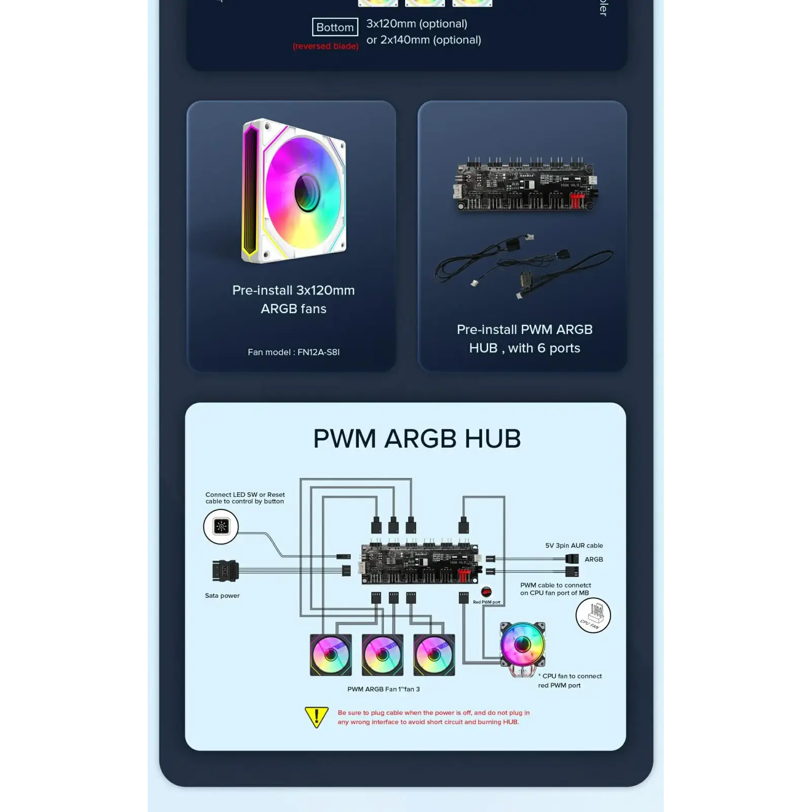 Корпус GAMEMAX Mid Tower M-ATX без блока живлення , загарт оване склоM-ATX,ITX, Tempered Glass,USB3.0x1,USB2. HYPE-M White UA