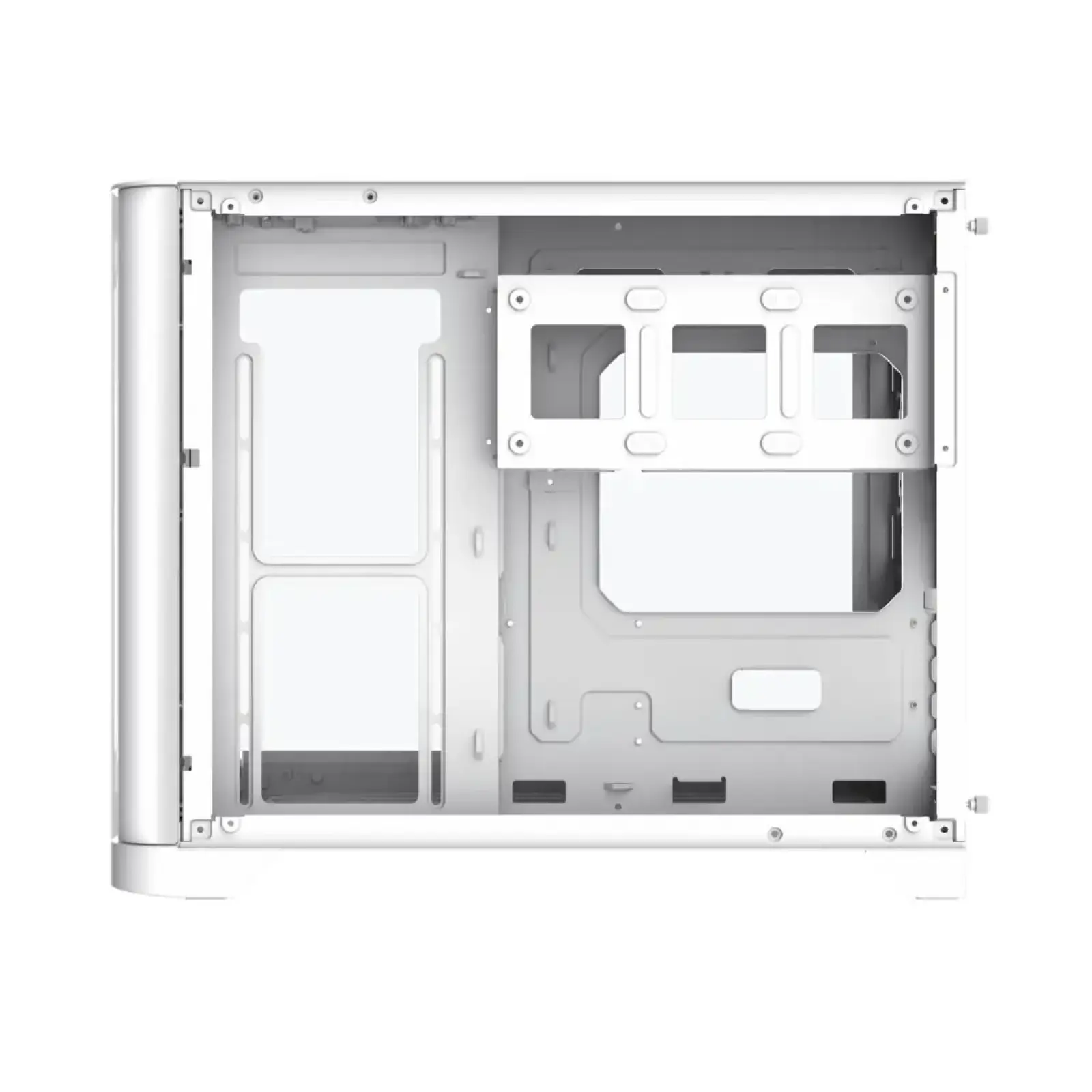 Корпус GAMEMAX Mid Tower M-ATX без блока живлення , загарт оване склоM-ATX,ITX, Tempered Glass,USB3.0x1,USB2. HYPE-M White UA