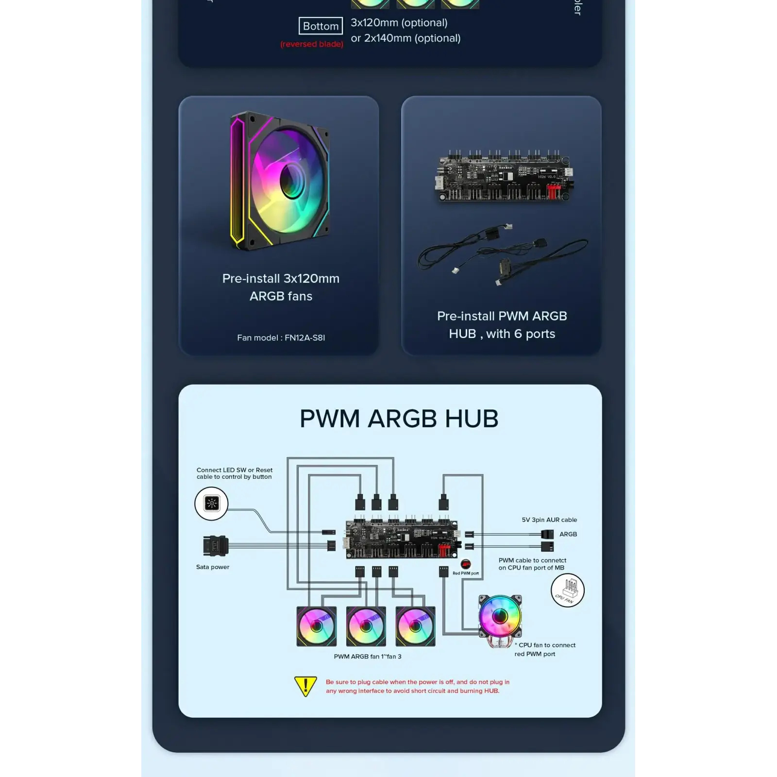 Корпус GAMEMAX Mid Tower M-ATX без блока живлення , загарт оварне склоM-ATX,ITX, Tempered Glass,USB3.0x1,USB2 HYPE-M Black UA