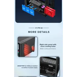 Корпус GameMax HYPE-M Black Без БЖ UA
