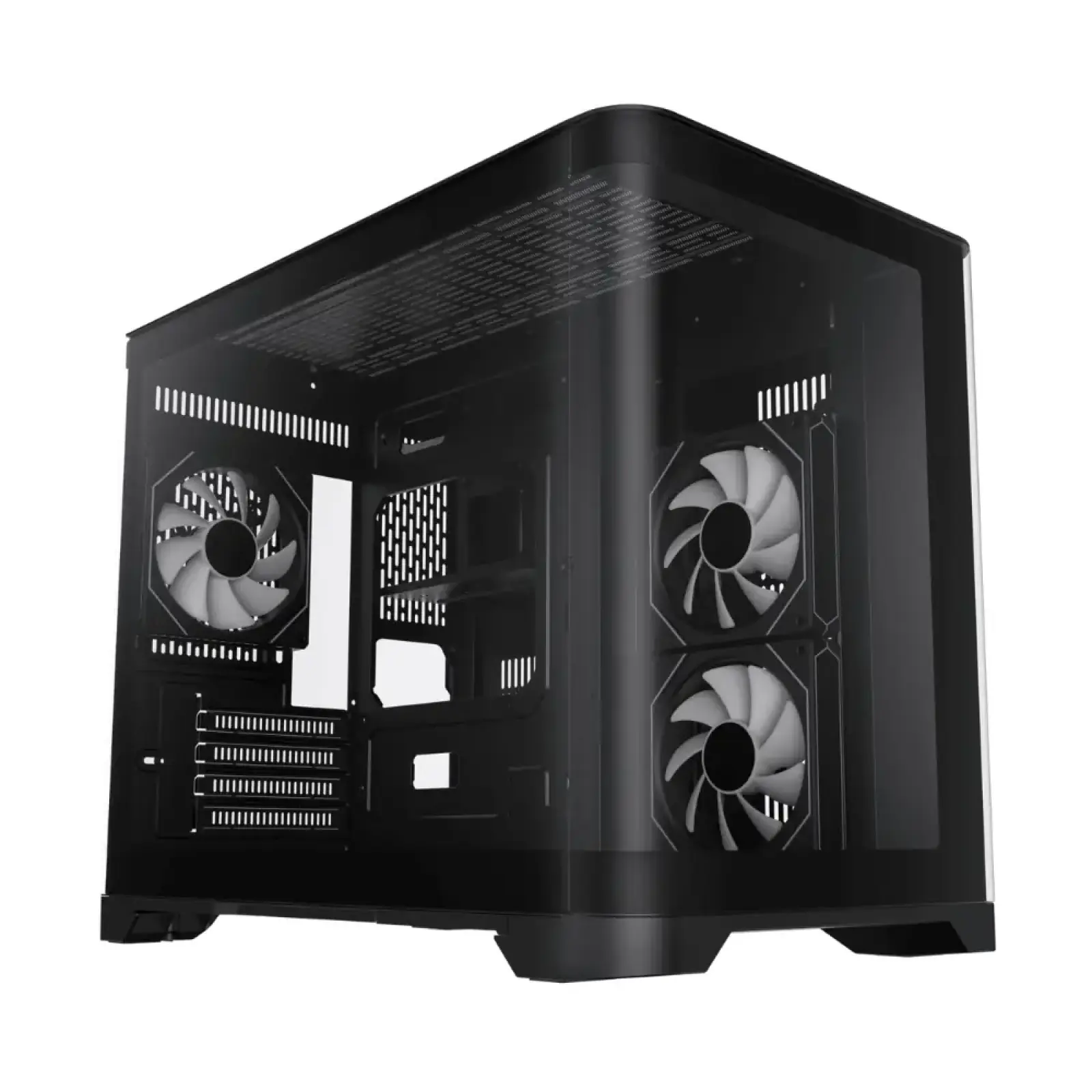 Корпус GAMEMAX Mid Tower M-ATX без блока живлення , загарт оварне склоM-ATX,ITX, Tempered Glass,USB3.0x1,USB2 HYPE-M Black UA