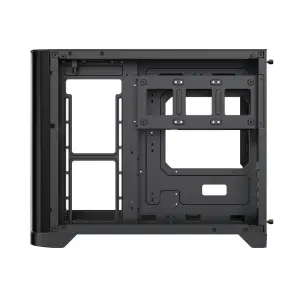 Корпус GAMEMAX Mid Tower M-ATX без блока живлення , загарт оварне склоM-ATX,ITX, Tempered Glass,USB3.0x1,USB2 HYPE-M Black UA