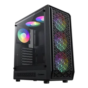 Корпус GAMEMAX Tower E-ATX без блока живлення , загартован е склоEATX(280mm Max.),ATX,M-ATX,ITX Forge AB UA