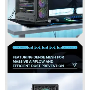 Корпус GAMEMAX Tower E-ATX без блока живлення , загартован е склоEATX(280mm Max.),ATX,M-ATX,ITX Forge AB UA