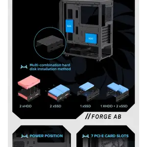 Корпус GameMax Forge AB Без БЖ UA