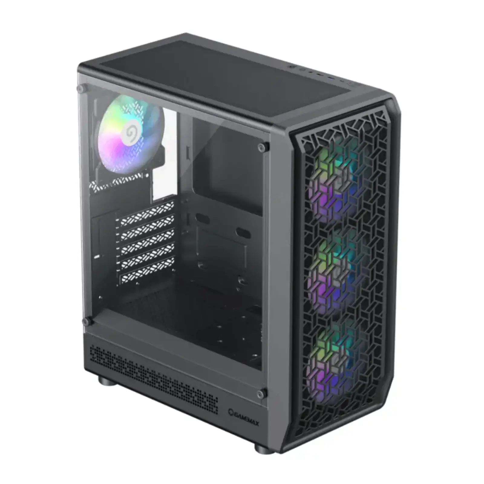 Корпус GAMEMAX Micro ATX без блока живлення , загартоване склоMicro Gaming Mini Tower M-ATX(200mm), ITX Forge MB UA