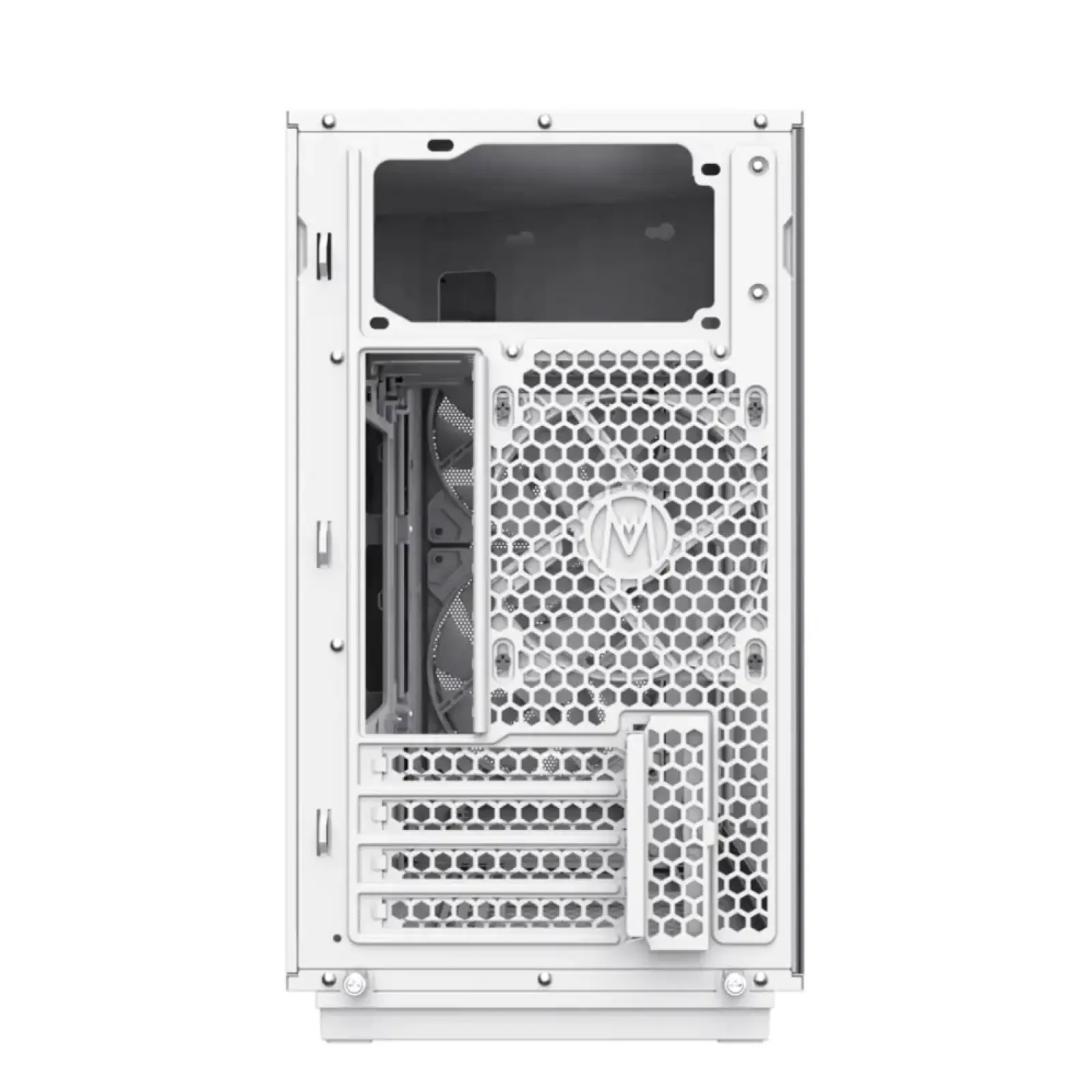 Корпус GAMEMAX Micro ATX без блока живлення, білий, загарт товане скло, Mini Tower, M-ATX(200mm), Mini ITX F36 WH UA