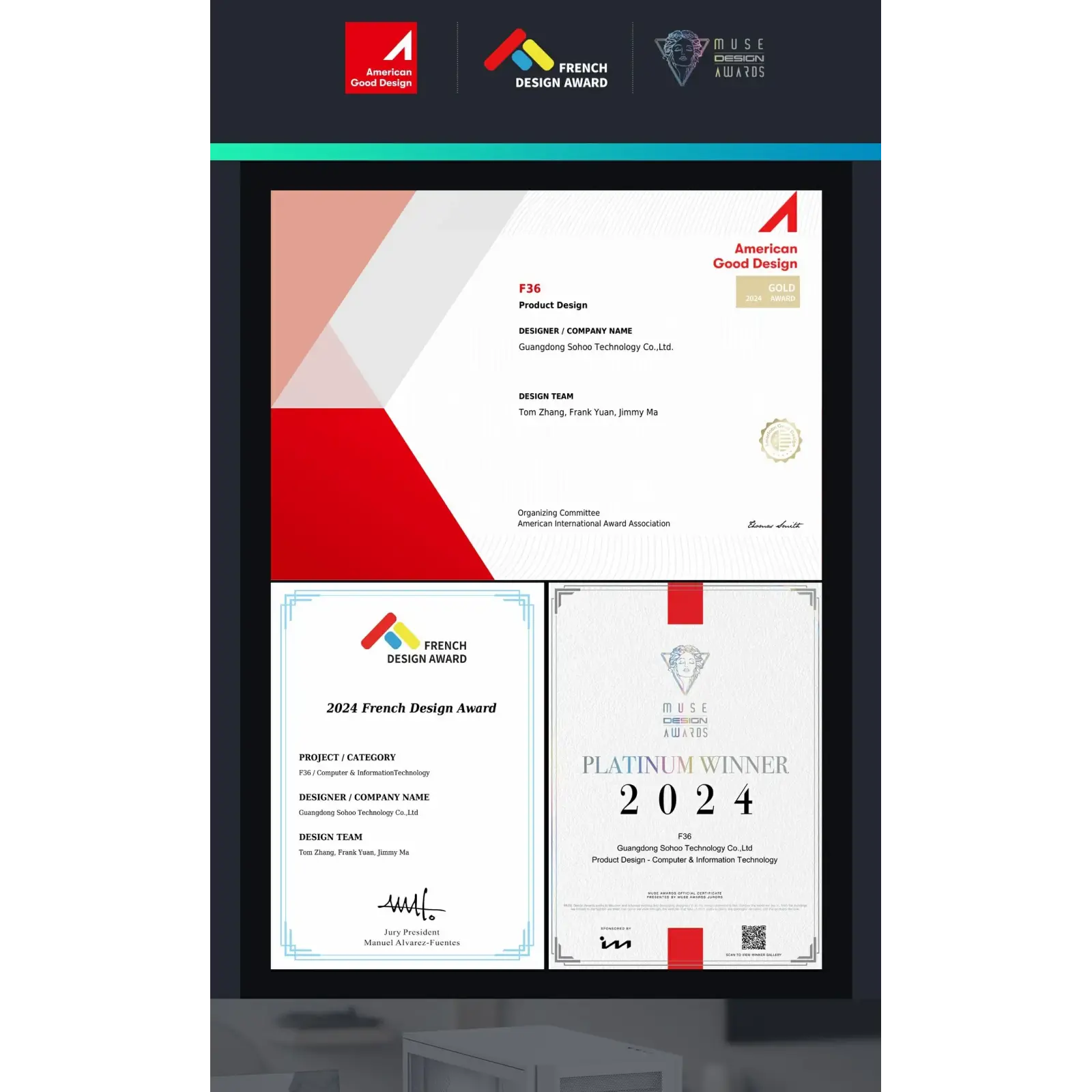 Корпус GAMEMAX Micro ATX без блока живлення, білий, загарт товане скло, Mini Tower, M-ATX(200mm), Mini ITX F36 WH UA