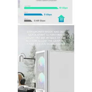 Корпус GameMax F36 WH Без БЖ UA