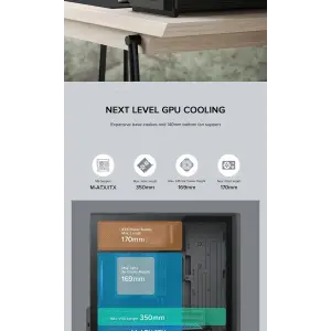 Корпус GAMEMAX Micro ATX без блока живлення, чорний, загар товане скло, Mini Tower, M-ATX(200mm), Mini ITX F36 BK UA