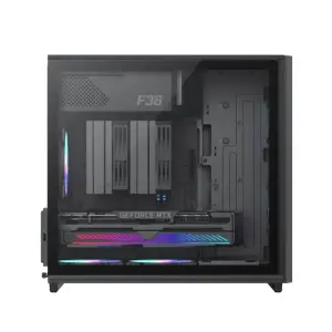 Корпус GAMEMAX Micro ATX без блока живлення, чорний, загар товане скло, Mini Tower, M-ATX(200mm), Mini ITX F36 BK UA