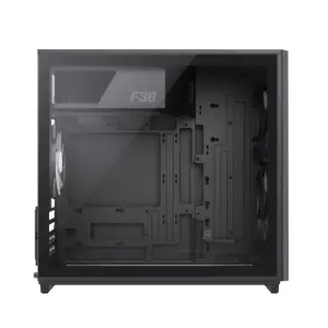 Корпус GAMEMAX Micro ATX без блока живлення, чорний, загар товане скло, Mini Tower, M-ATX(200mm), Mini ITX F36 BK UA