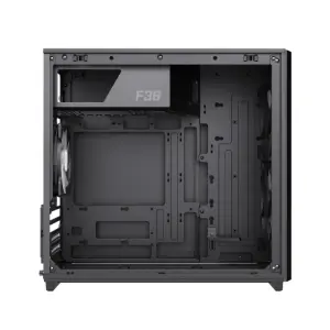 Корпус GAMEMAX Micro ATX без блока живлення, чорний, загар товане скло, Mini Tower, M-ATX(200mm), Mini ITX F36 BK UA