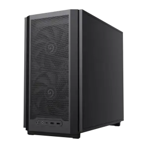 Корпус GAMEMAX Micro ATX без блока живлення, чорний, Mini Tower , M-ATX(200mm), Mini ITX F36 Dark UA