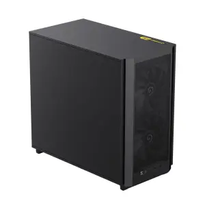 Корпус GAMEMAX Micro ATX без блока живлення, чорний, Mini Tower , M-ATX(200mm), Mini ITX F36 Dark UA