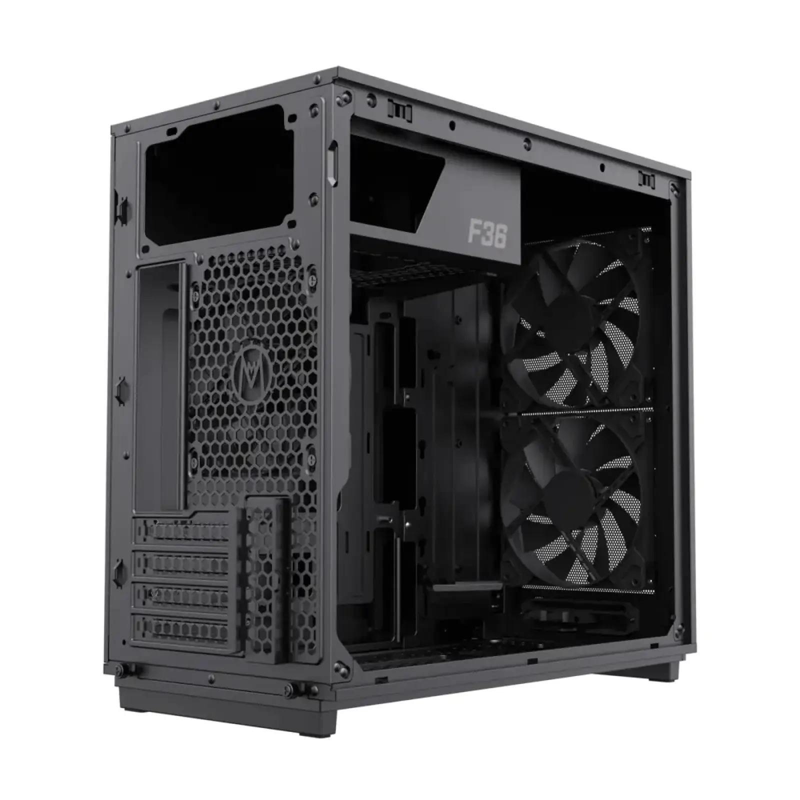 Корпус GAMEMAX Micro ATX без блока живлення, чорний, Mini Tower , M-ATX(200mm), Mini ITX F36 Dark UA