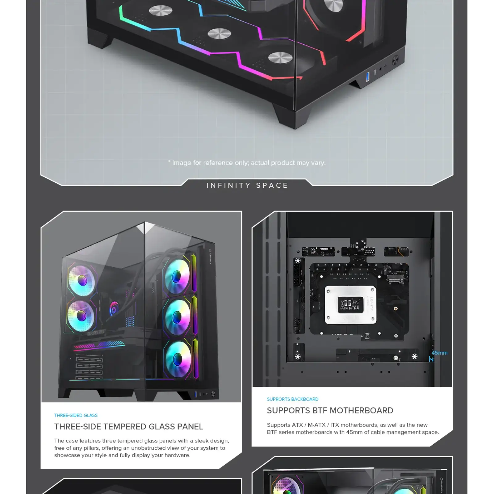 Корпус Gamemax Infinity Plus BK б/БП UA