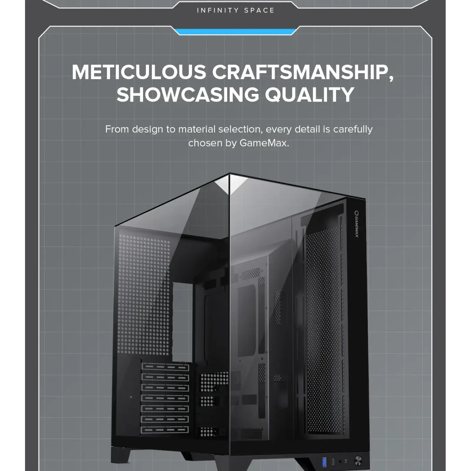 Корпус Gamemax Infinity Plus BK б/БП UA