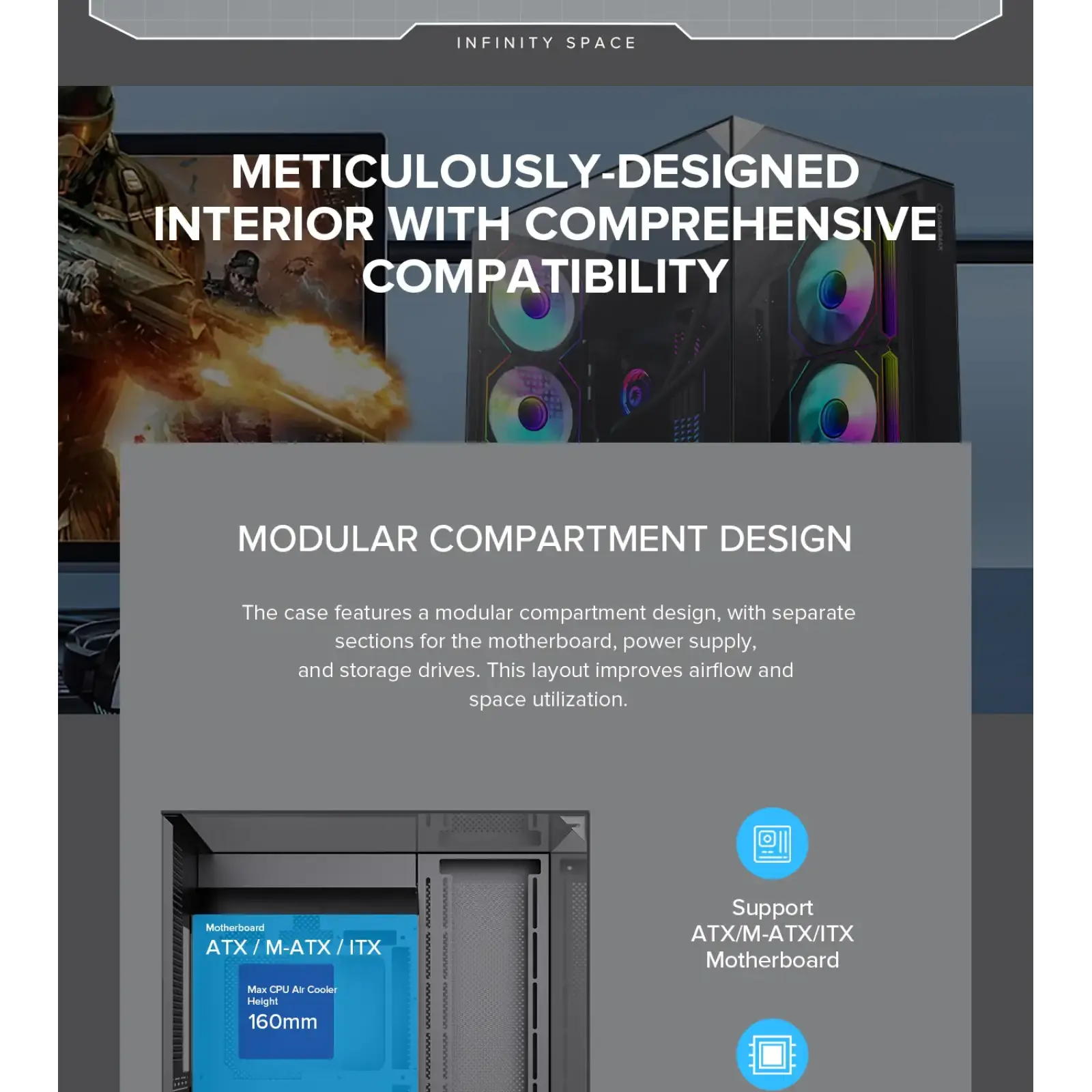 Корпус Gamemax Infinity Plus BK б/БП UA