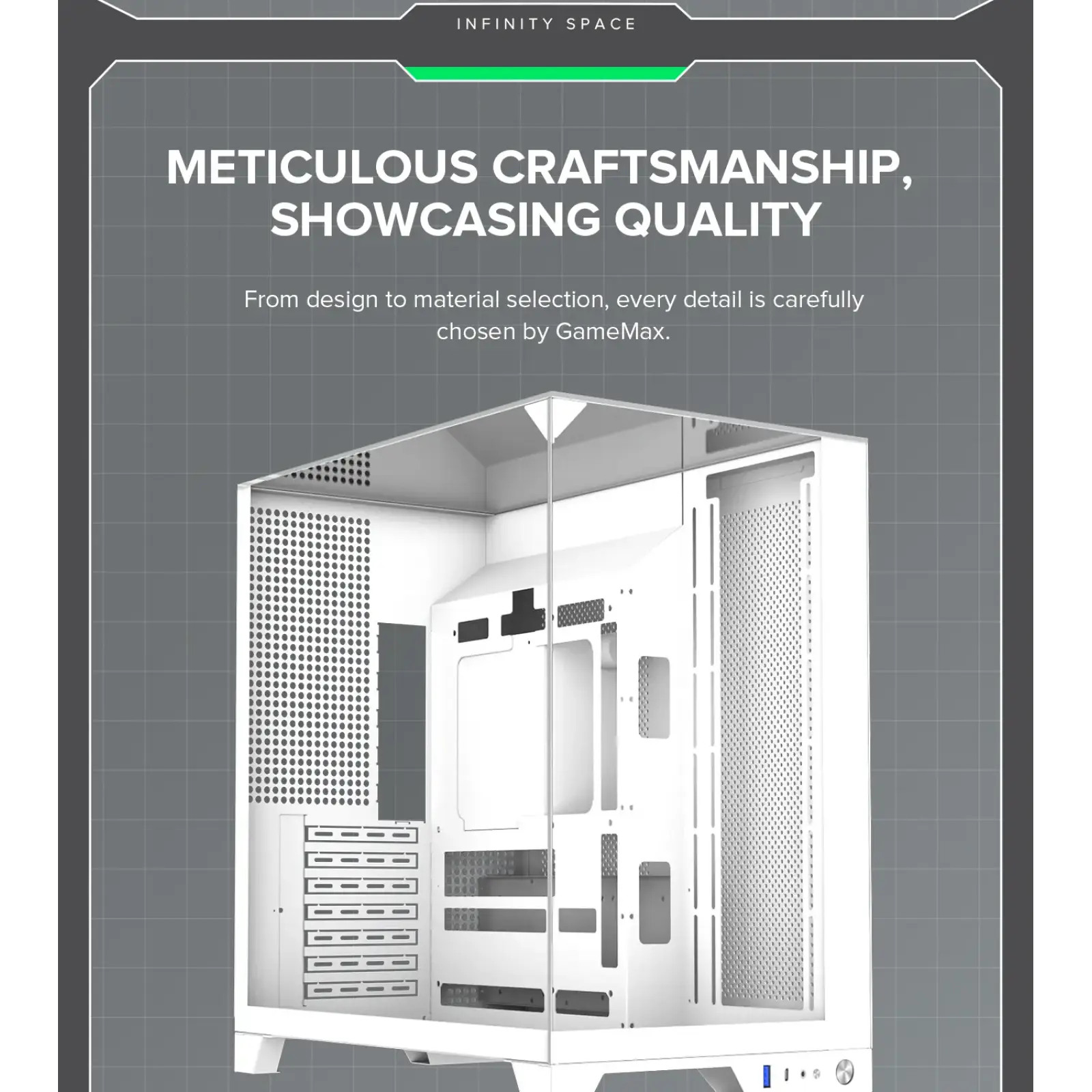 Корпус Gamemax Infinity Plus WH б/БП UA
