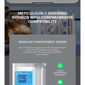 Корпус Gamemax Infinity Plus WH б/БП UA