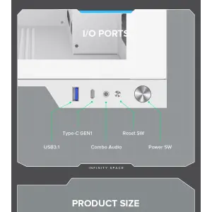 Корпус Gamemax Infinity Plus WH б/БП UA