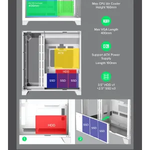 Корпус Gamemax Infinity Plus WH б/БП UA