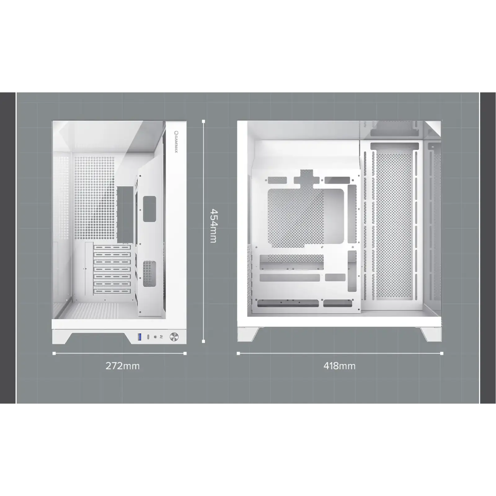 Корпус Gamemax Infinity Plus WH б/БП UA