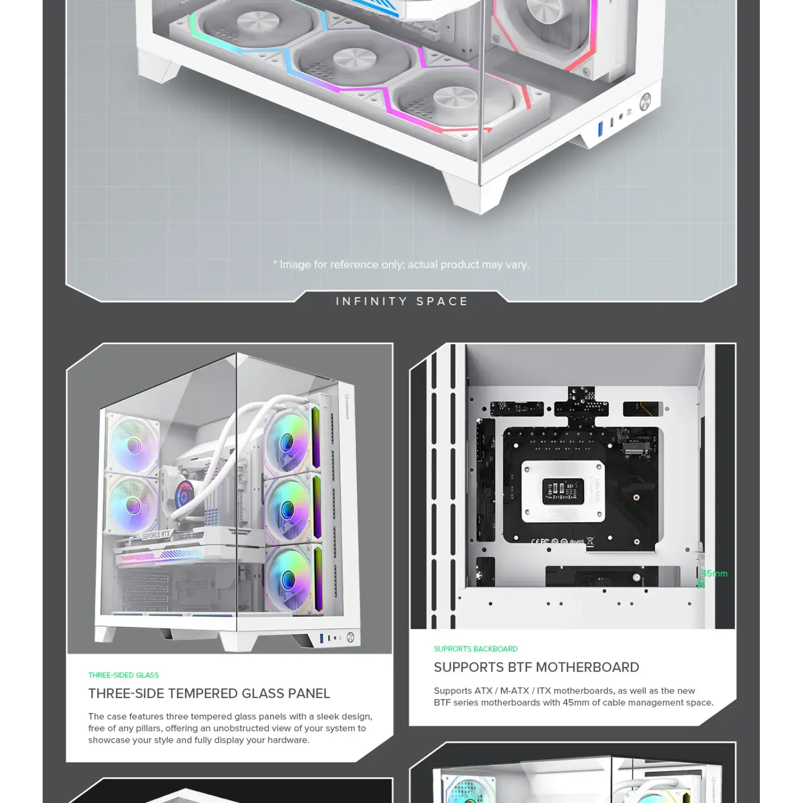 Корпус Gamemax Infinity Plus WH б/БП UA