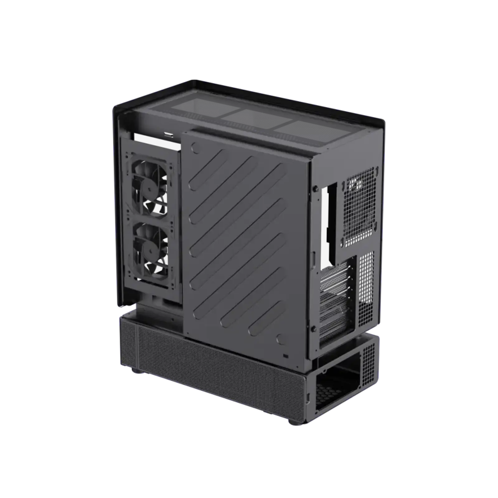 Корпус GAMEMAX Midi ATX без блока живлення,ATX, M-ATX,ITX,Support BTF,Tempered Glass,Mesh,USB N80 BK UA