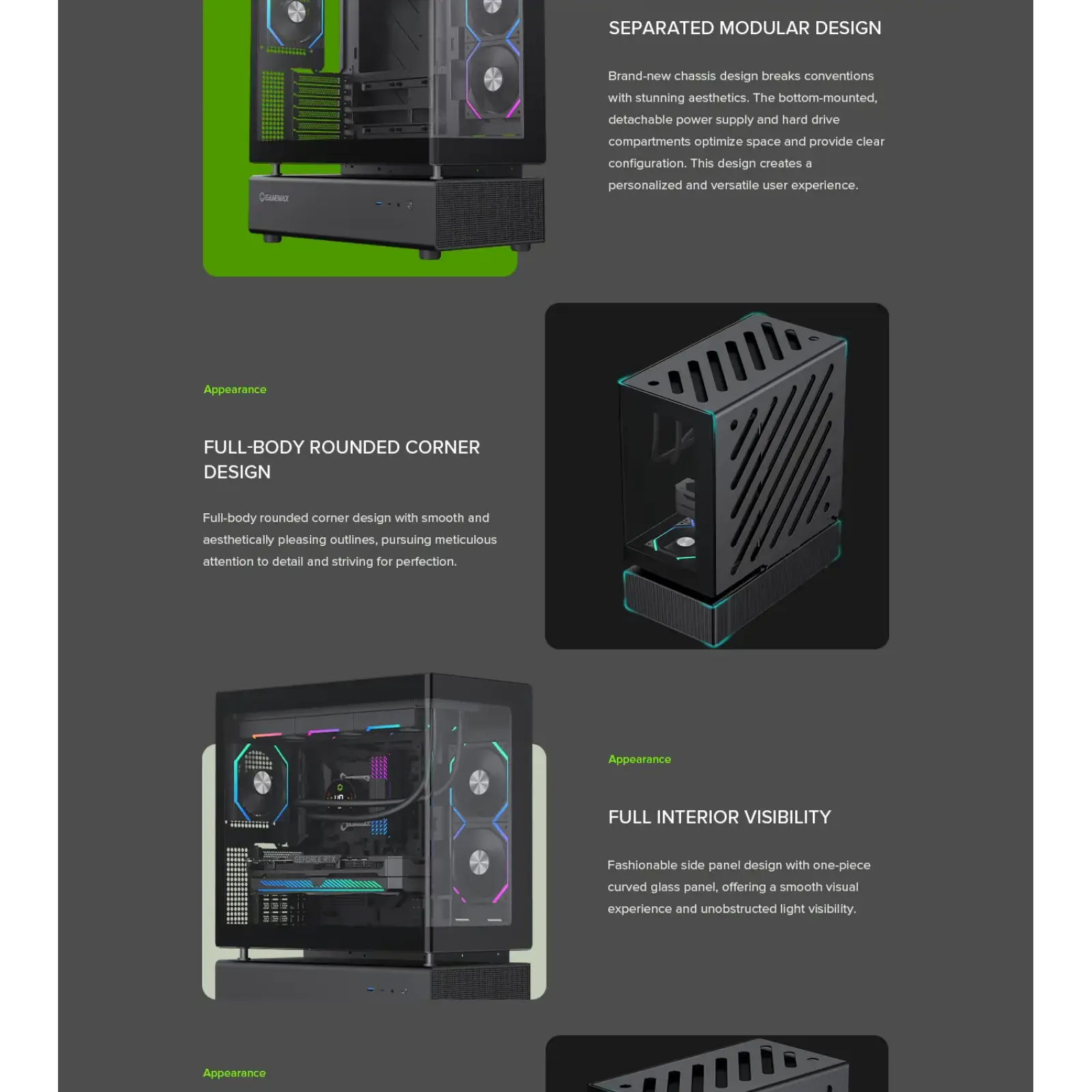 Корпус GAMEMAX Midi ATX без блока живлення,ATX, M-ATX,ITX,Support BTF,Tempered Glass,Mesh,USB N80 BK UA