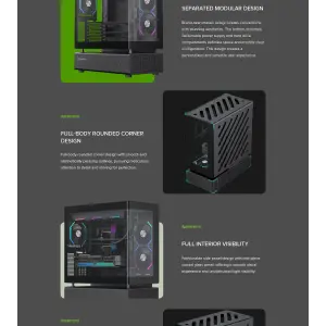 Корпус GAMEMAX Midi ATX без блока живлення,ATX, M-ATX,ITX,Support BTF,Tempered Glass,Mesh,USB N80 BK UA