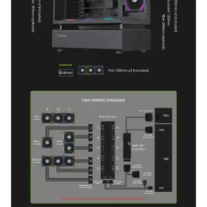 Корпус GAMEMAX Midi ATX без блока живлення,ATX, M-ATX,ITX,Support BTF,Tempered Glass,Mesh,USB N80 BK UA