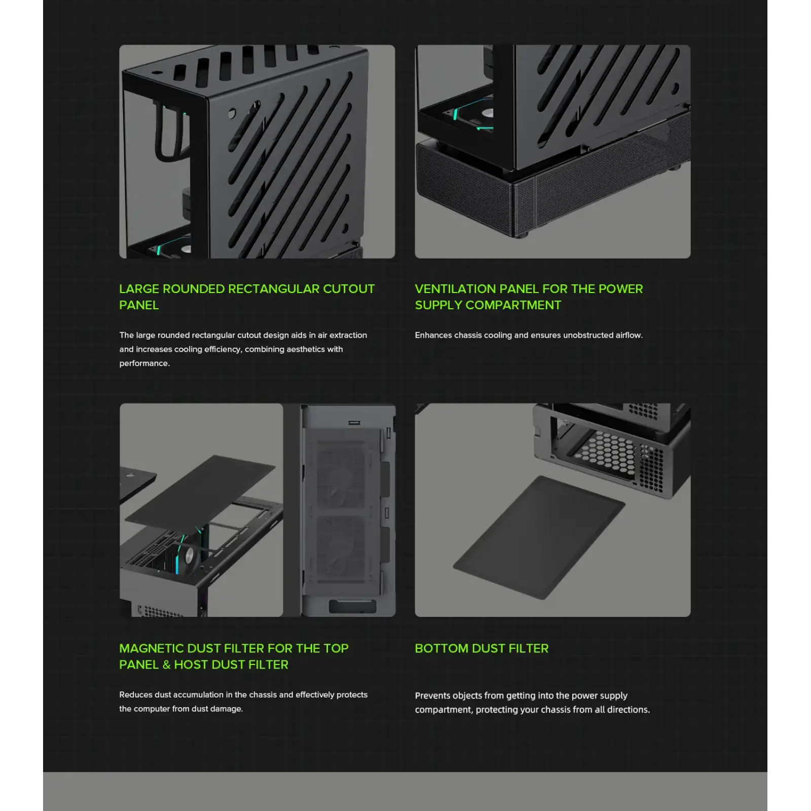 Корпус GAMEMAX Midi ATX без блока живлення,ATX, M-ATX,ITX,Support BTF,Tempered Glass,Mesh,USB N80 BK UA