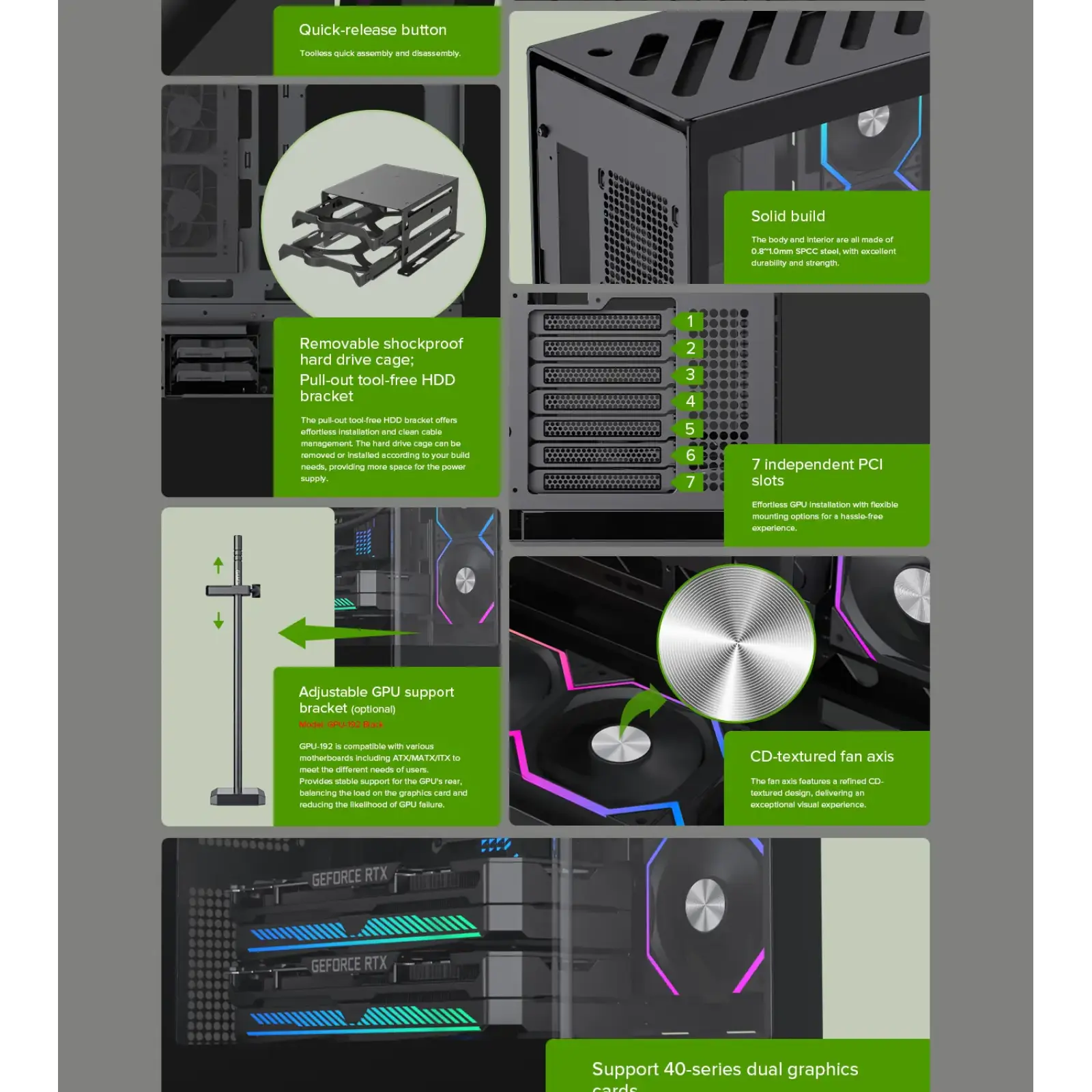 Корпус GAMEMAX Midi ATX без блока живлення,ATX, M-ATX,ITX,Support BTF,Tempered Glass,Mesh,USB N80 BK UA