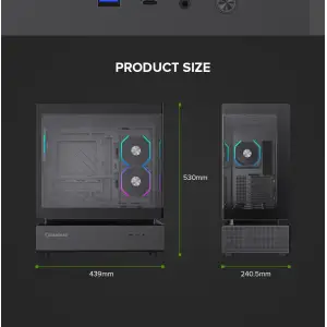 Корпус GameMax N80 BK Без БЖ UA