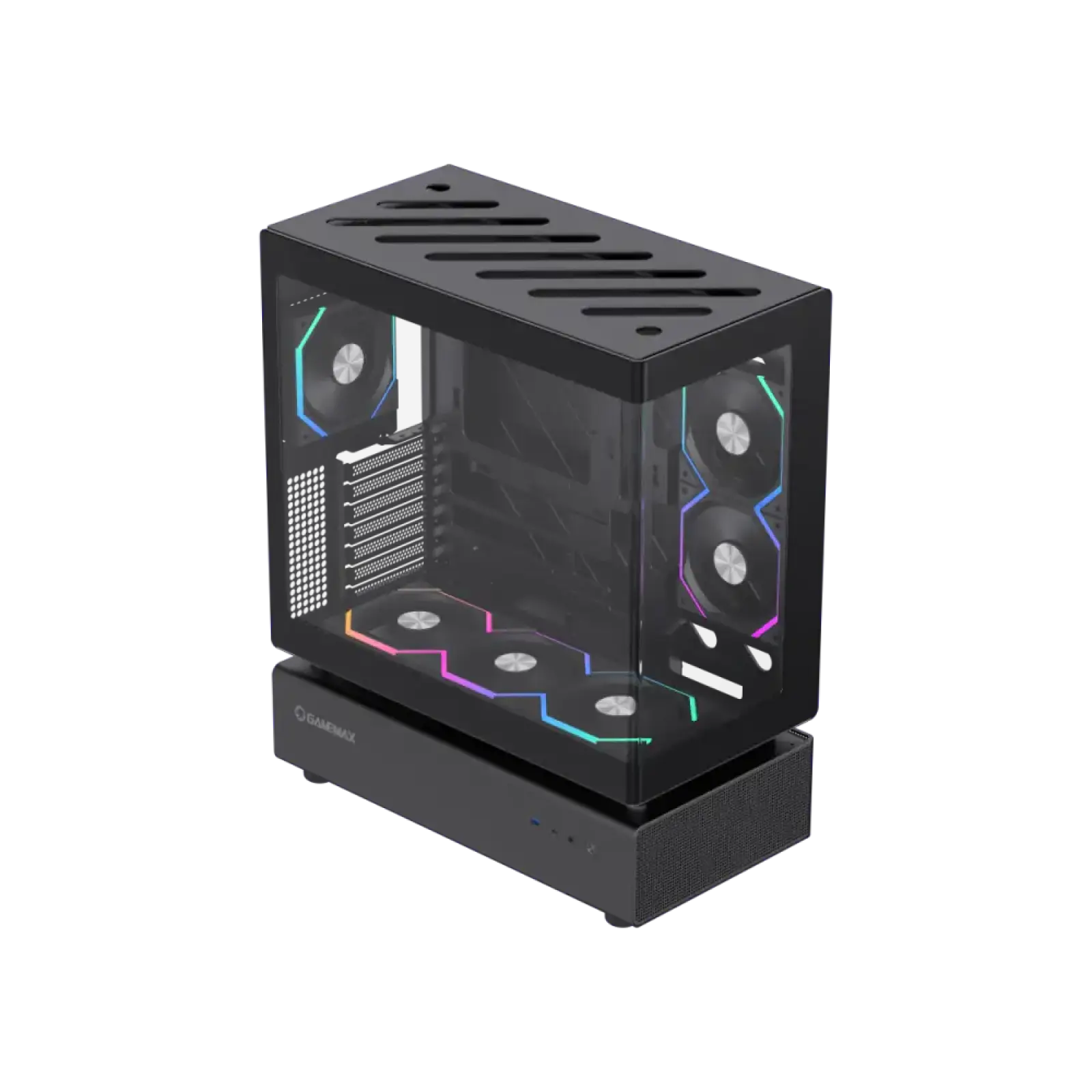 Корпус GAMEMAX Midi ATX без блока живлення,ATX, M-ATX,ITX,Support BTF,Tempered Glass,Mesh,USB N80 BK UA