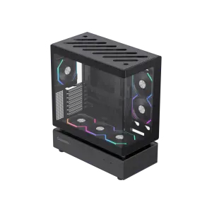 Корпус GAMEMAX Midi ATX без блока живлення,ATX, M-ATX,ITX,Support BTF,Tempered Glass,Mesh,USB N80 BK UA