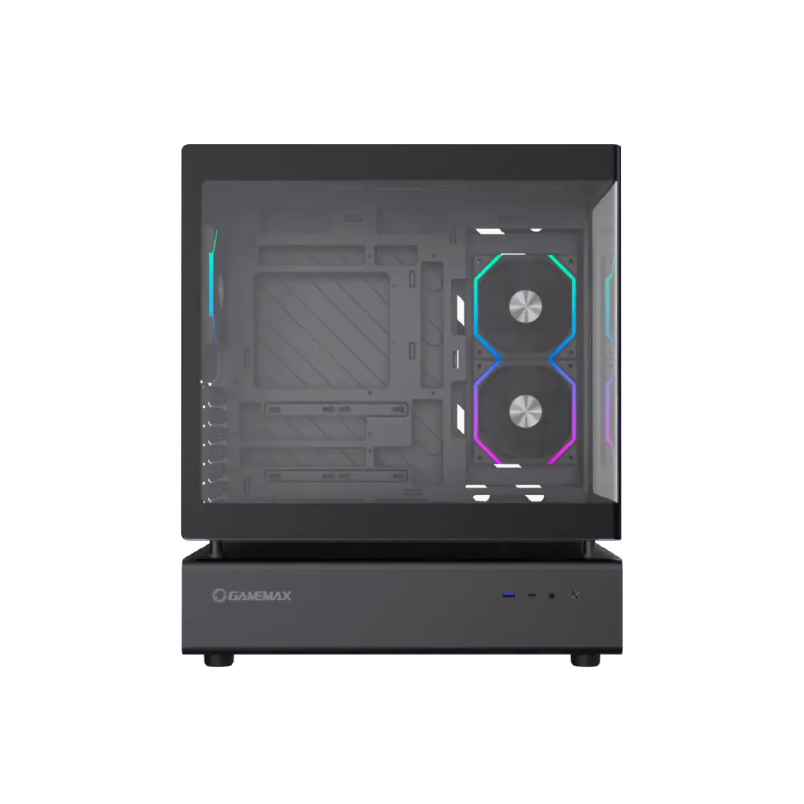 Корпус GAMEMAX Midi ATX без блока живлення,ATX, M-ATX,ITX,Support BTF,Tempered Glass,Mesh,USB N80 BK UA