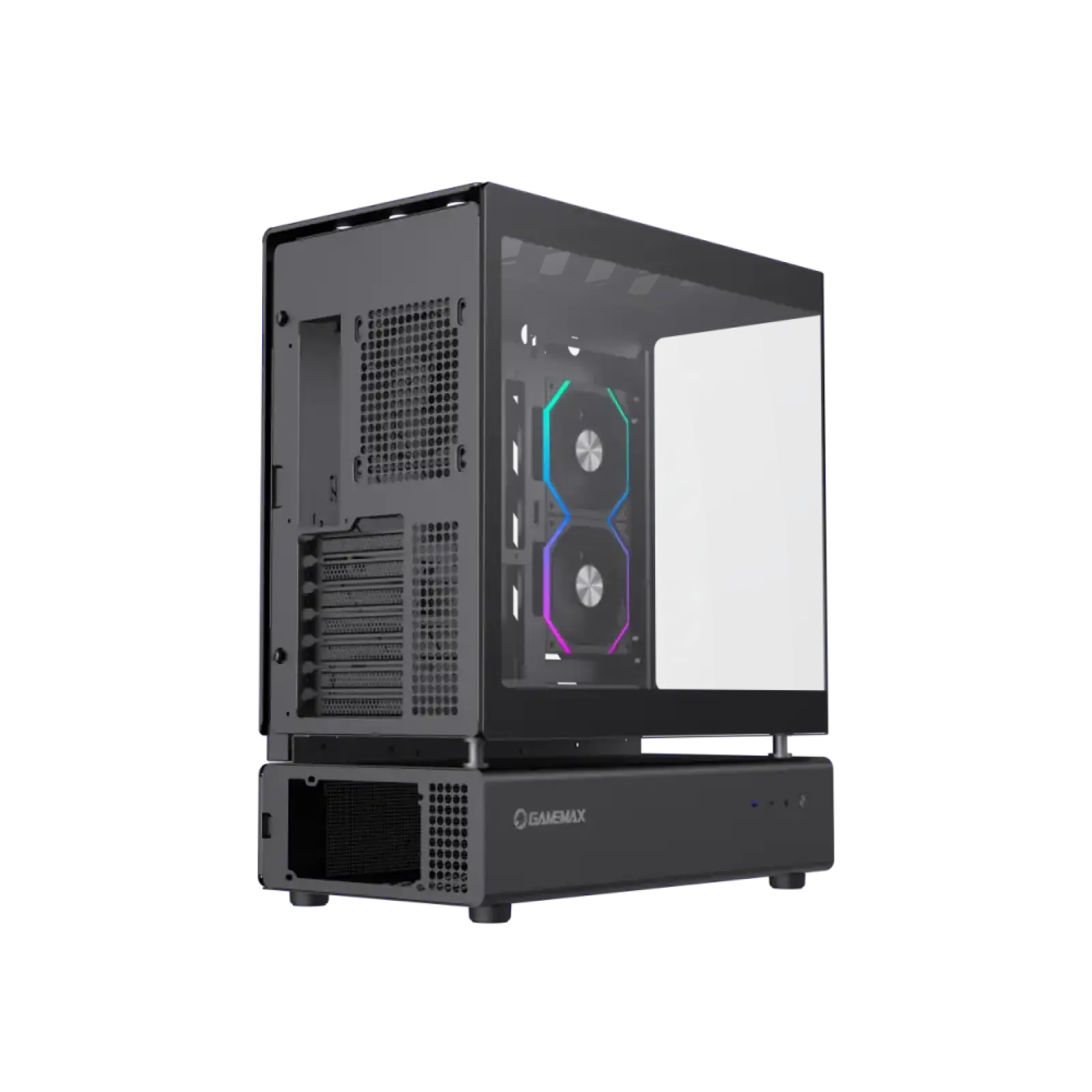 Корпус GAMEMAX Midi ATX без блока живлення,ATX, M-ATX,ITX,Support BTF,Tempered Glass,Mesh,USB N80 BK UA
