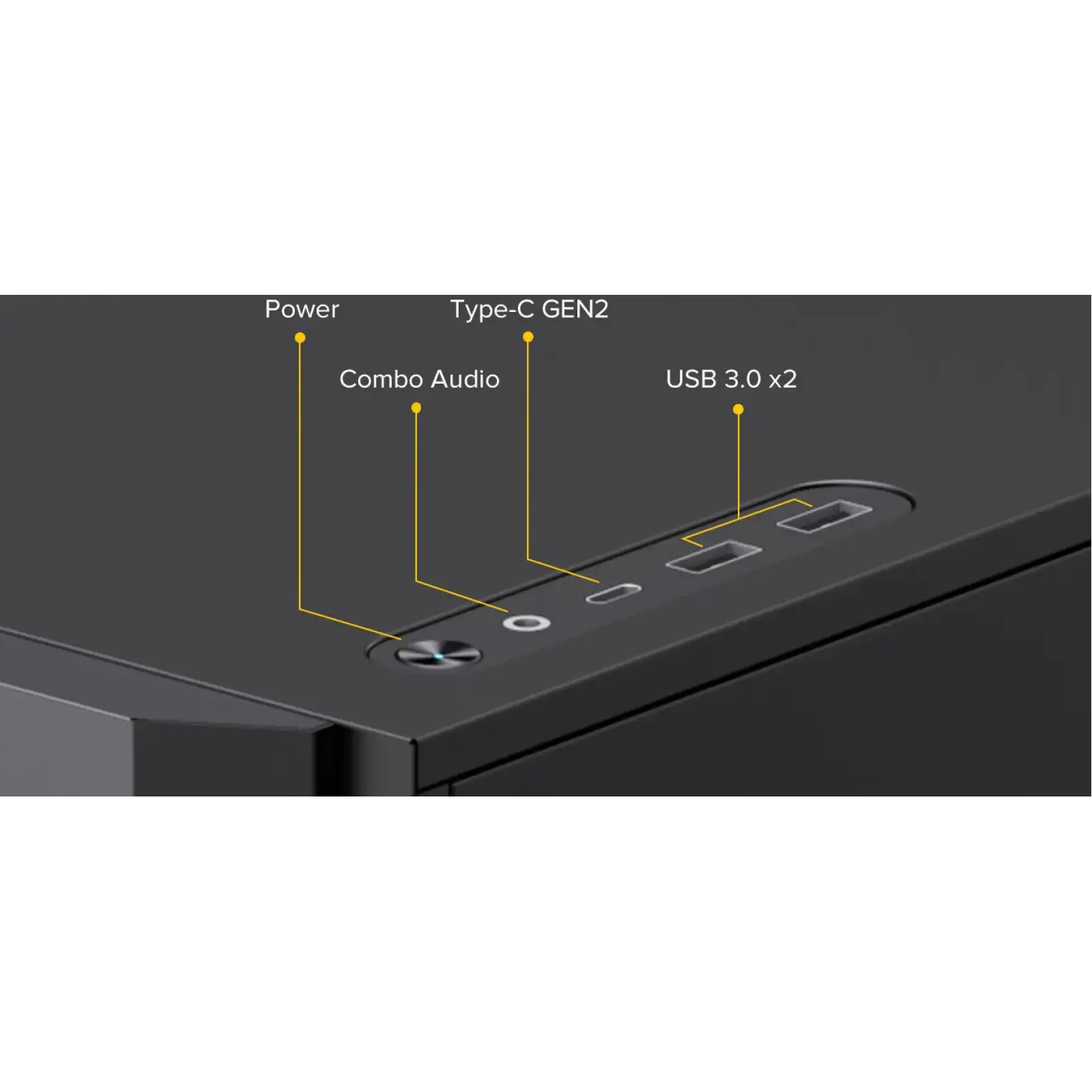 Корпус GAMEMAX комп'ютерний Midi ATX без блока живлення X,M-ATX,ITX. (Support BTF),Tempered Glass,Mesh,USB F46 BK UA