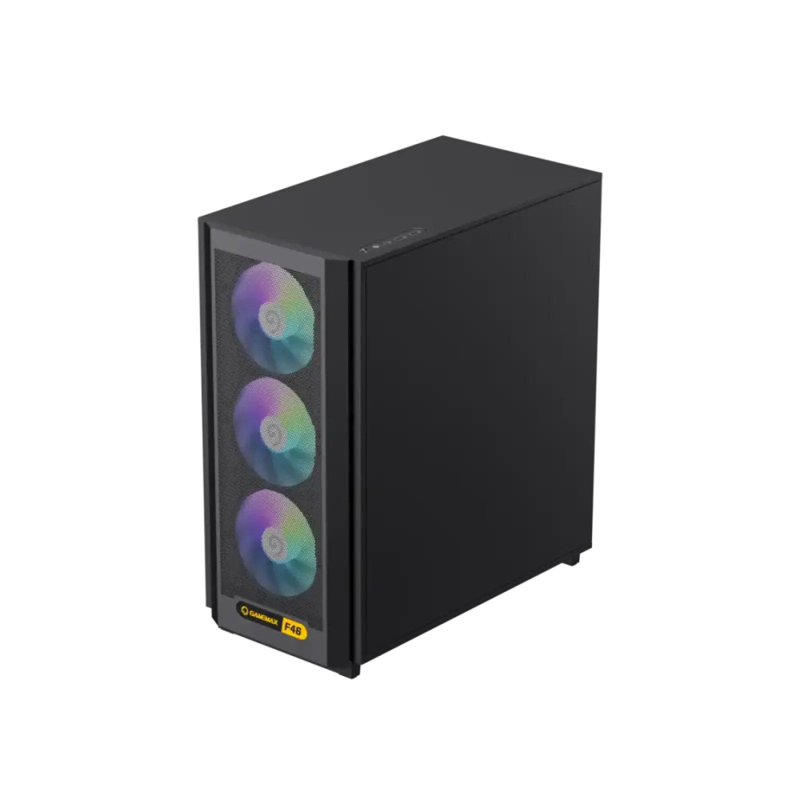 Корпус GAMEMAX комп'ютерний Midi ATX без блока живлення X,M-ATX,ITX. (Support BTF),Tempered Glass,Mesh,USB F46 BK UA