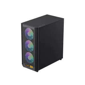 Корпус GAMEMAX комп'ютерний Midi ATX без блока живлення X,M-ATX,ITX. (Support BTF),Tempered Glass,Mesh,USB F46 BK UA