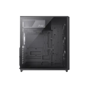 Корпус GAMEMAX комп'ютерний Midi ATX без блока живлення X,M-ATX,ITX. (Support BTF),Tempered Glass,Mesh,USB F46 BK UA