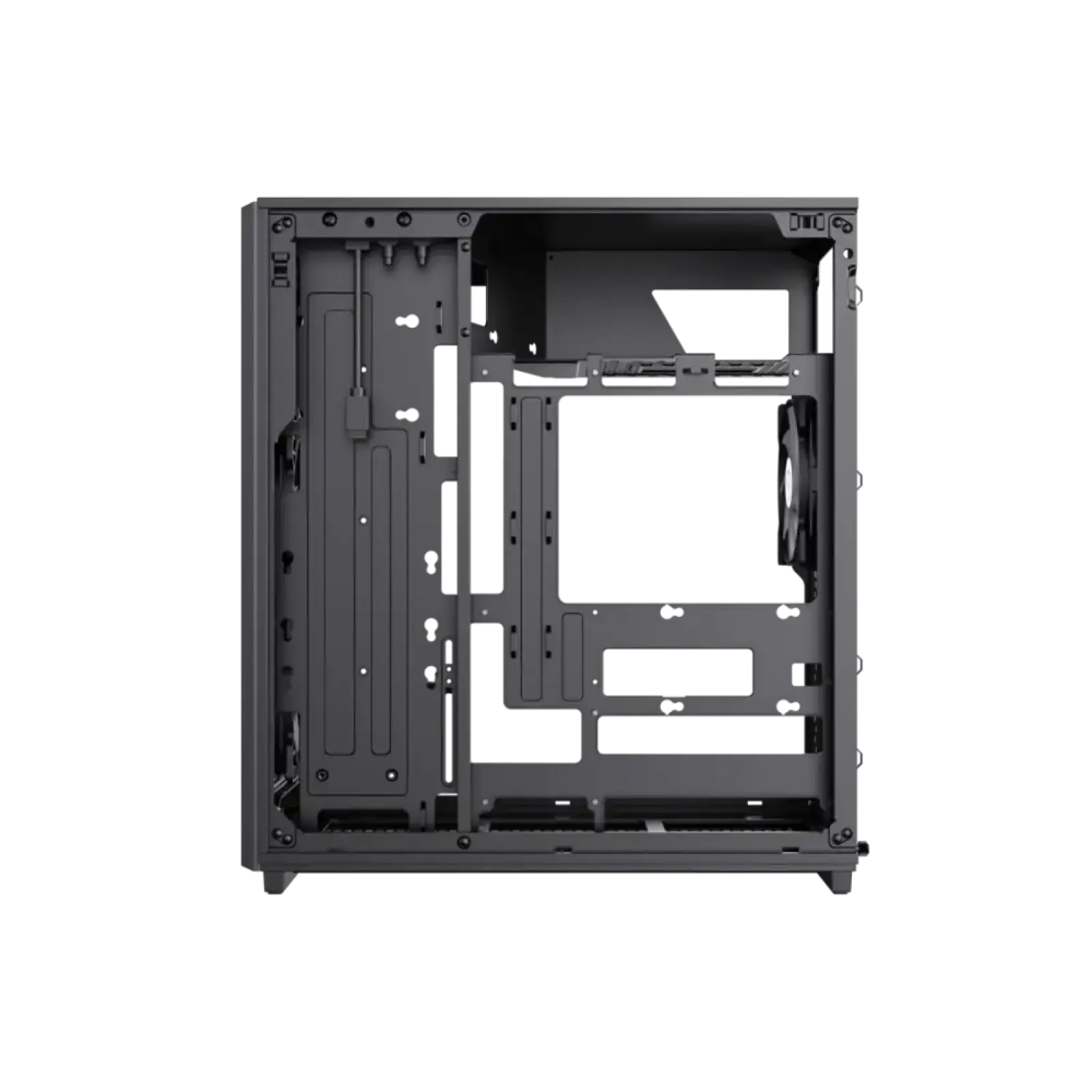 Корпус GAMEMAX комп'ютерний Midi ATX без блока живлення X,M-ATX,ITX. (Support BTF),Tempered Glass,Mesh,USB F46 BK UA