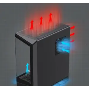 Корпус GAMEMAX комп'ютерний Midi ATX без блока живлення ATX, M-ATX, ITX, Tempered Glass, COC Turbo Fan Vista COC AB UA