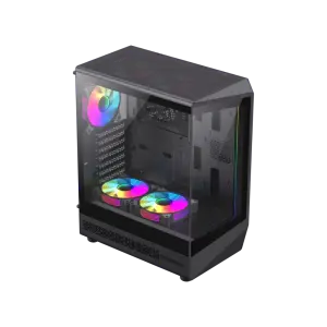 Корпус GAMEMAX комп'ютерний Midi ATX без блока живлення ATX, M-ATX, ITX, Tempered Glass, COC Turbo Fan Vista COC AB UA